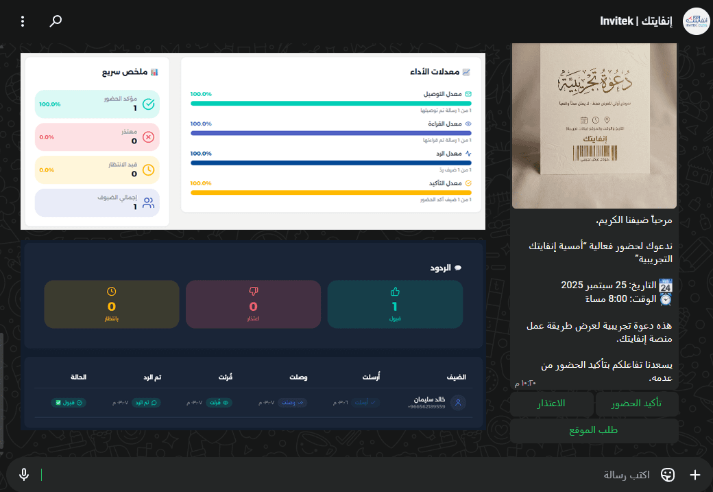 دعوات إنفايتك